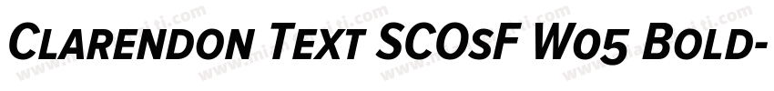 Clarendon Text SCOsF W05 Bold字体转换